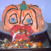Puking Pumpkin Cake Puking Pumpkin Cake