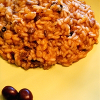 Pumpkin and Olives Risotto