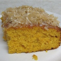 Pumpkin Cake with Coconut Topping Pumpkin Cake with Coconut Topping