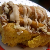Pumpkin Cinnamon Rolls with Penuche Glaze