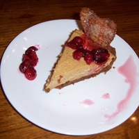 Pumpkin Cream Tarts with Candied Cranberries Pumpkin Cream Tarts with Candied Cranberries