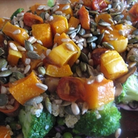 Rainbow Superfood Salad with Mackrel