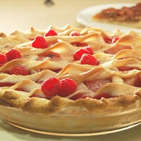 Raspberry, Rhubarb And Pear Pies