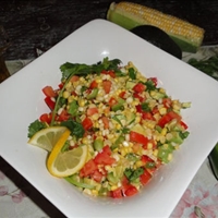 Raw Fiesta Corn Salad