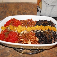 Red,White & Blue Bean & chopped Tomato side dish Red,White & Blue Bean & chopped Tomato side dish