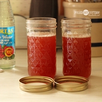 Rhubarb Rosewater Syrup