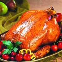 Roast Chicken with Apple Stuffing and Cider Sauce