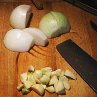 Roasted Onion-Garlic Soup