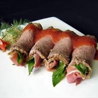 Rolled Beef with Proscuitto