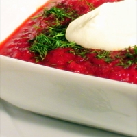 Russian Borscht (Beet Soup)