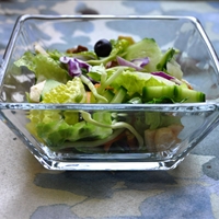 Salad with Blueberries and Dried Apple Chips