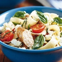 Sausage, tomato and ricotta pasta