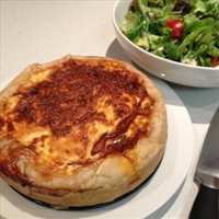 Savory Custard Topped Pie