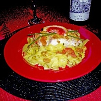 Seared Salmon with Saffron Sauce Seared Salmon with Saffron Sauce