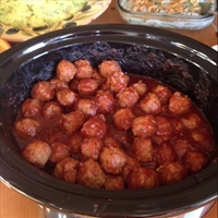 Semi homemade crockpot meatballs