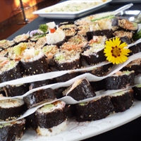 Sesame Crusted Ahi Tuna and Wasabi Beurre Blanc