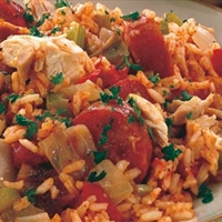 Shrimp and Chicken in Tomato Sauce