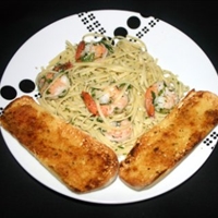 Shrimp Linguine in Clam Sauce