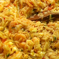 Shrimp Orzo with Feta