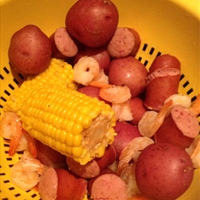 Shrimp, Potato and Corn Boil