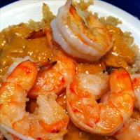Shrimp with Spicy Peanut Sauce (J wine)