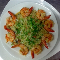 Shrimp and Portebello Mushroom Pasta