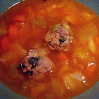Sicilian Meatball Soup