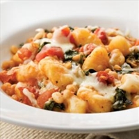 Skillet Gnocchi with Chard & White Beans