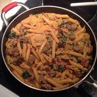 Skillet Penne and Sausage Supper