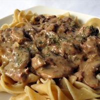 Slow Cooker Beef Stroganoff