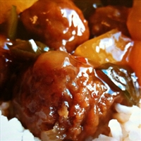 Slow Cooker Hawaiian Meatballs
