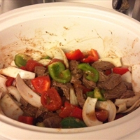 Slow Cooker Pepper Steak Slow Cooker Pepper Steak