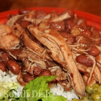 Slow Cooker Pork and Beans