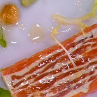 Smoked Salmon Terrine with Hazelnut Herb Salad and Avocado Smoked Salmon Terrine with Hazelnut Herb Salad and Avocado