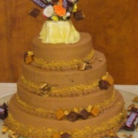 Snickers Candy Bar Cake