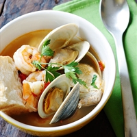 SOUP-SEAFOOD- Halibut & Shelfish Soup 