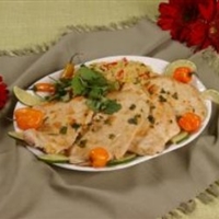 Southwest Chicken Piccata with Peppered Couscous