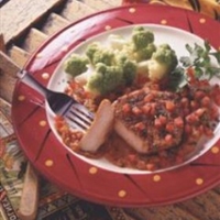Southwest Pork Chops with Spicy Pumpkin Sauce