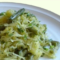 Spaghetti Squash and Green Beans