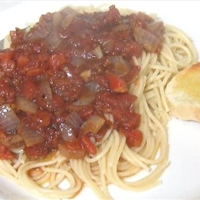 Spaghetti With Balsamic Tomato Sauce
