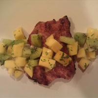 Spiced Pork Tenderloins with Mango/Kiwi Salsa