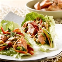 Spicy Alaska Salmon Wraps