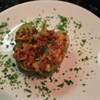 Spicy Beef-Stuffed Bell Peppers
