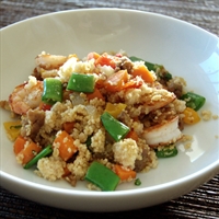 Spicy Sausage and Shrimp Couscous