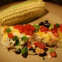 Spinach and Black Bean Enchiladas