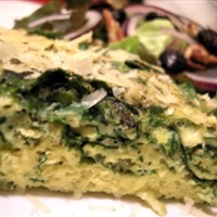 Spinach and Scape Frittata