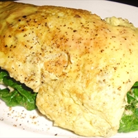 Spinach Omelette Ccheryl Style