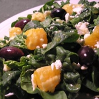 Spinach Salad with Oranges and Feta Cheese