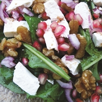 Spinich and Pomegranate salad