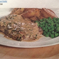 Steak Diane With Sauteed Potatoes And Peas Recipe
